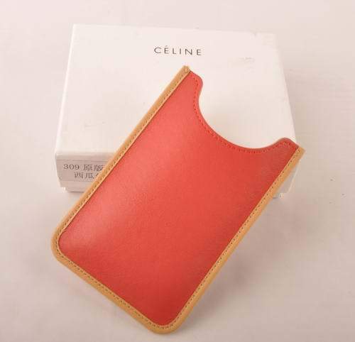 Celine Iphone Case - Celine 309 Red Original Leather